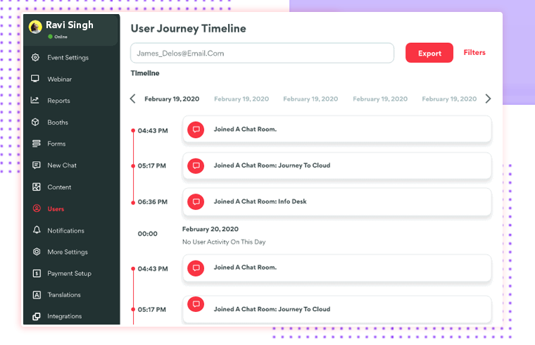 Show Attendee User Journeys in Graphics