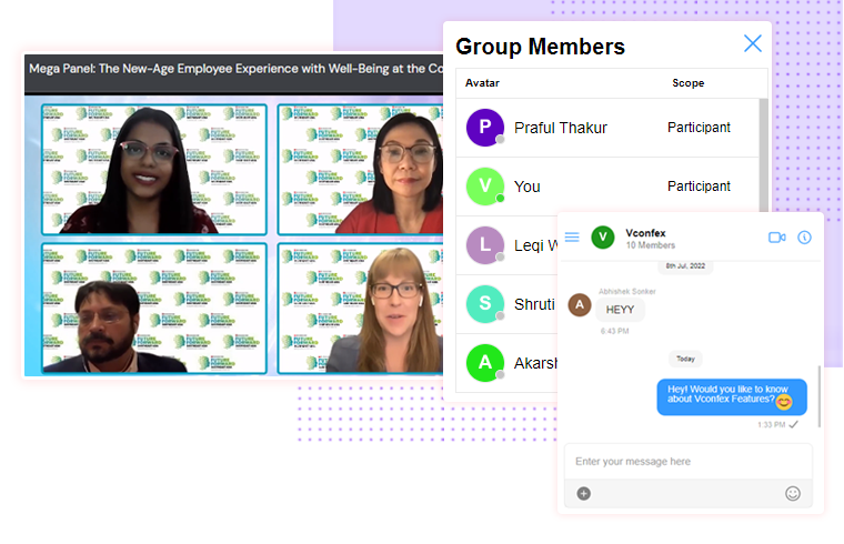 Use our chat features to initiate a conversation