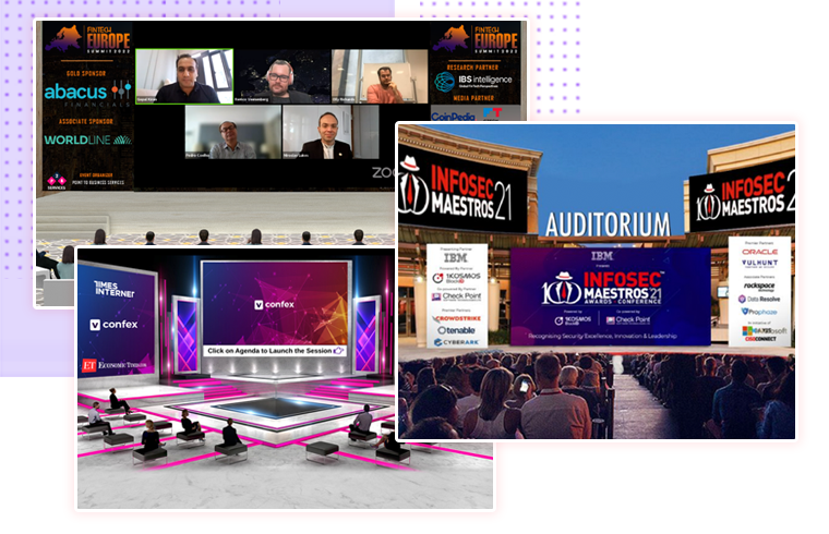 With our Virtual Auditoriums, you may present in style